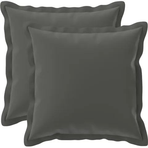 vidaXL Coussin 2 pc HOUTEN Anthracite 45 x 45 cm Polyester – image 1