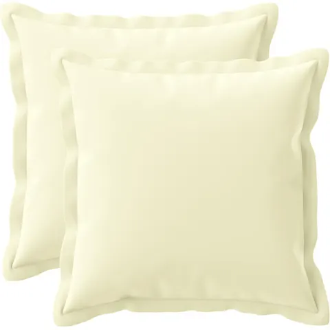 vidaXL Coussin avec oreiller HOUTEN 2 pc Crème Polyester – 801428 – image 1