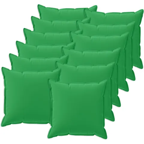 vidaXL Coussin de jeté 12 pc HOUTEN Vert 45 x 45 cm Polyester – image 1