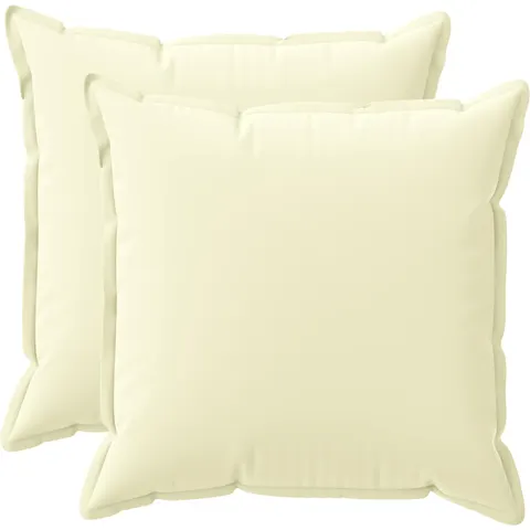 vidaXL Coussin 2 pc HOUTEN Crème 70 x 70 cm Polyester – image 1