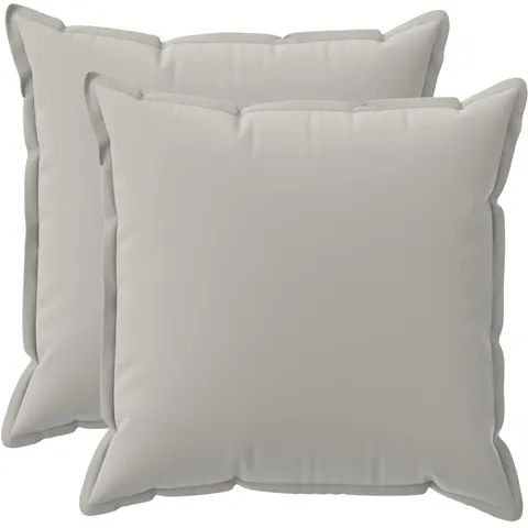 vidaXL Coussin 2 pc HOUTEN Gris 70 x 70 cm Polyester – image 1