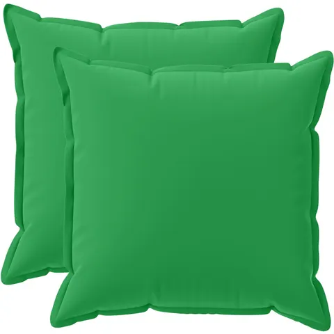 vidaXL Coussin 2 pc HOUTEN Vert 70 x 70 cm Polyester – image 1