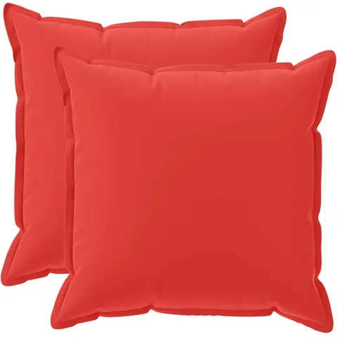 vidaXL Coussin 2 pc HOUTEN Rouge 70 x 70 cm Polyester – image 1