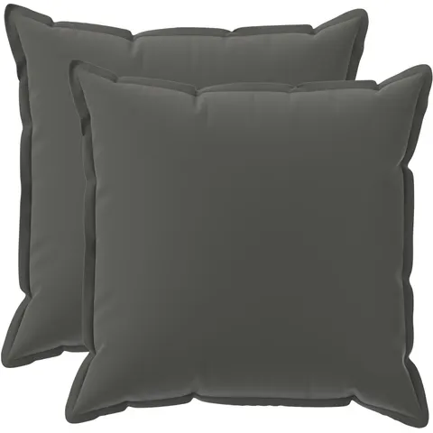 vidaXL Coussin 2 pc HOUTEN Anthracite 80 x 80 cm Polyester – image 1