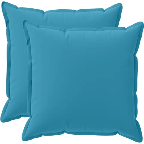 vidaXL Coussin 2 pc HOUTEN Bleu clair 80 x 80 cm Polyester – image 1