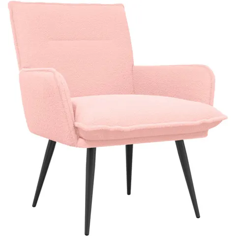 vidaXL Fauteuil Rose Bouclé – 854783 – image 1