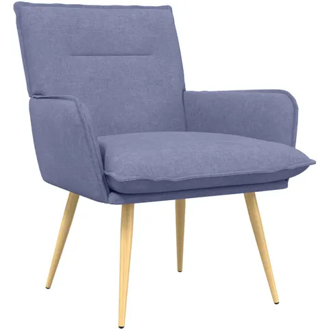 vidaXL Fauteuil Bleu denim Tissu – 854943 – image 1