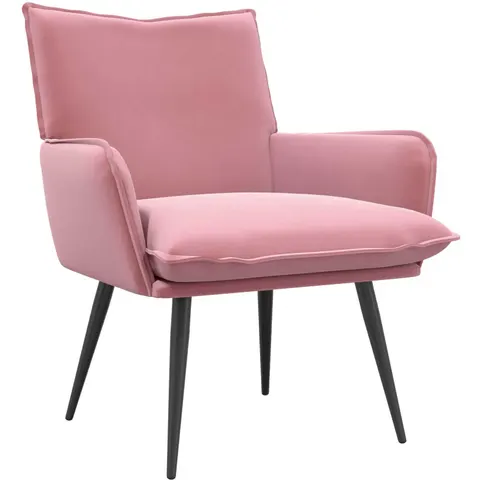 vidaXL Fauteuil Rose Velours – 855117 – image 1