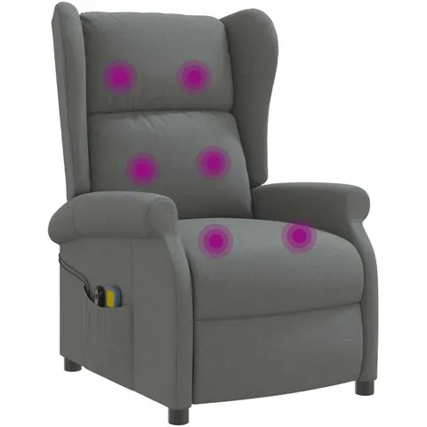 vidaXL Gris foncé Tissu – image 1