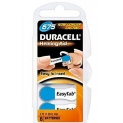 Duracell Hearing Aid DA 675 6CT – afbeelding 1