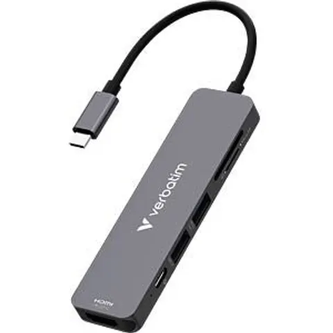 verbatim Multiport-Adapter Essentials 32156 – Grau – Bild 1