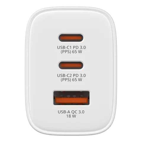 Verbatim Essentials GaN Charger 65W EU plug White – Weiß – Bild 1