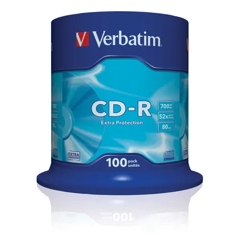 CD-R Verbatim 700MB 100pcs Pack 52x Spindel retail – Bild 1