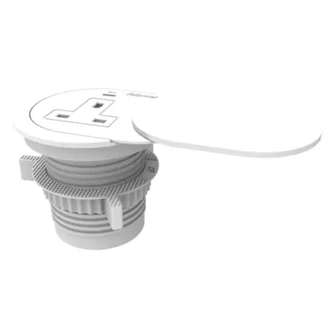 Fellowes Power Spot with 1 Power Socket & 1 USB-C Port White – image 1