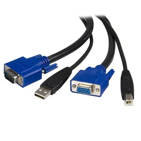 StarTech 3 meter 2-in-1 USB KVM kabel – afbeelding 1