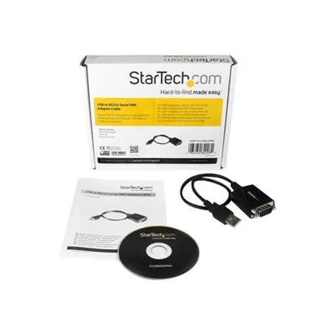 STARTECH ICUSB232PRO USB to RS-232 Adapt – Schwarz – Bild 1