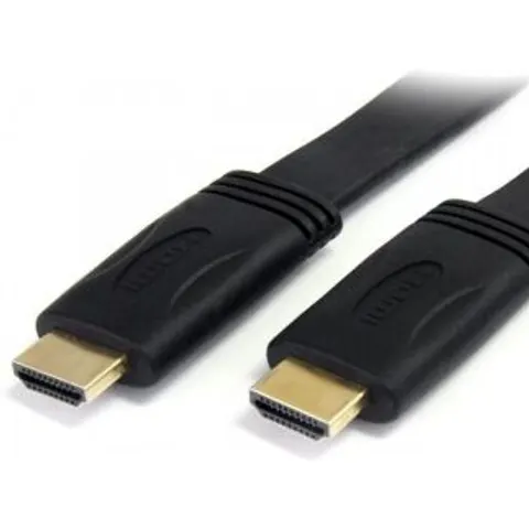 STARTECH 6ft Flat HDMI Cable M/M – Schwarz – Bild 1