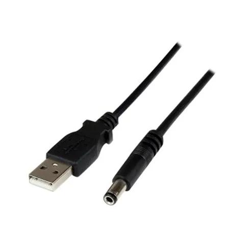 STARTECH 1m USB to 5V DC Power Cable – Schwarz – Bild 1