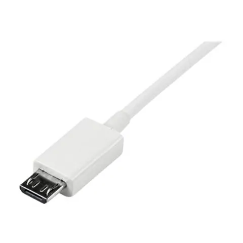 STARTECH 1m White USB to Micro USB Cbl – Bild 1