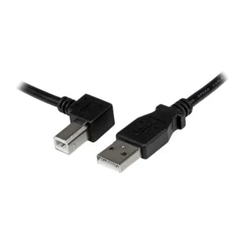 STARTECH 1m Left Angle USB B Cable – Schwarz – Bild 1