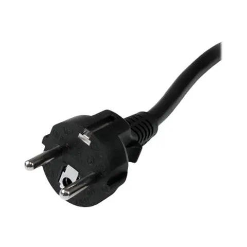 StarTech 2 m computervoedingskabel - Schuko CEE7 naar IEC 320 C19 – afbeelding 1