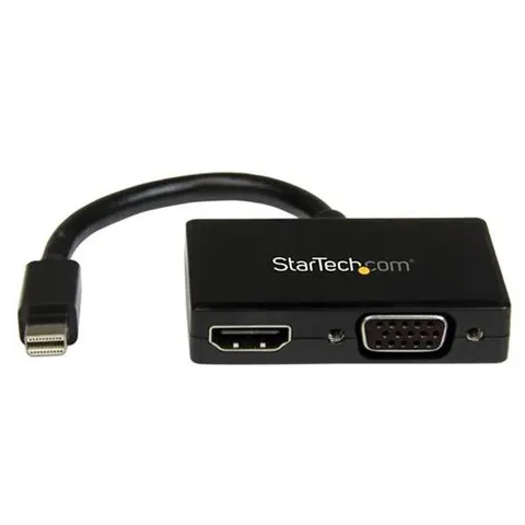 StarTech.com Reise A/V Adapter: 2-in-1 Mini DisplayPort auf HDMI oder VGA Konverter – MDP2HDVGA – Bild 1