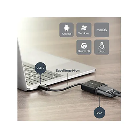 STARTECH USB-C to VGA Adapter – Bild 1