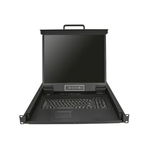 STARTECH 8-Port Rackmount KVM Console – Schwarz – Bild 1
