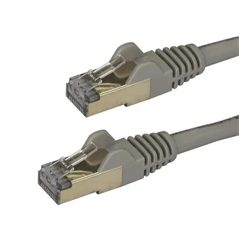 StarTech 0,5 meter CAT6A 10 Gigabit Netwerkkabel grijs – afbeelding 1