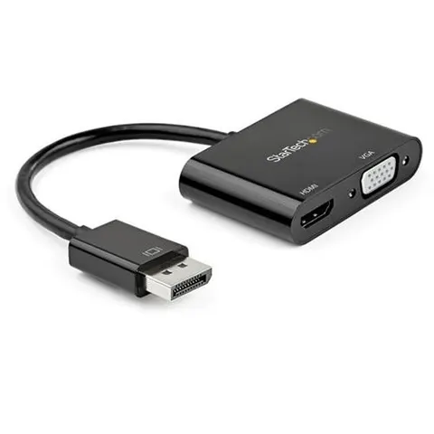 StarTech.com Adapter DispayPort auf VGA - HDMI 4K 60Hz - DP Video Adapter - Videoadapter - DisplayPort männlich zu HD-15 (VGA) – Bild 1