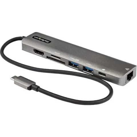 STARTECH USB-C Multiport Adapter 4K – Schwarz, Space-grau – Bild 1