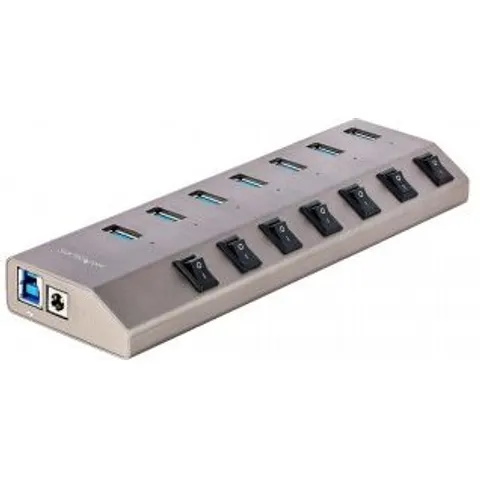 StarTech.com Hub USB-C Autoalimentado de 7 puertos con Interruptores Individuales - Concentrador USB – imagen 1