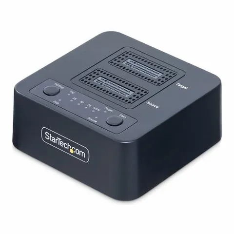 StarTech.com 1:1 Standalone M.2 NVMe Drive Duplicator and Dock - Solid State / Festplattenduplikator - 2 Schächte (PCIe (NVMe)) – Bild 1