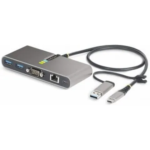 STARTECH 2-Port USB-C Hub GbE & RS232 – Bild 1