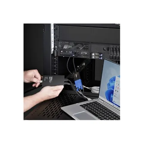 StarTech.com Draagbare Laptop Crash Cart Adapter, USB/VGA/Mini DisplayPort KVM Console, Bestandsoverdracht & Video-opname, Voor rack server/PC/ATM/kiosk, TAA – afbeelding 1