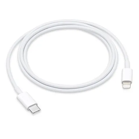 Apple - Lightning Oplaadkabel - USB‑C naar Lightning - 1m - Wit – 370388 – afbeelding 1