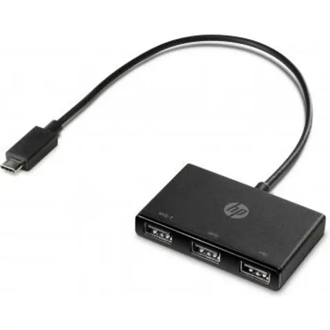 HP USB-C - USB-A Hub – Schwarz – Bild 1