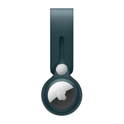 Apple - AirTag hanger - Leer - Blauw – afbeelding 1