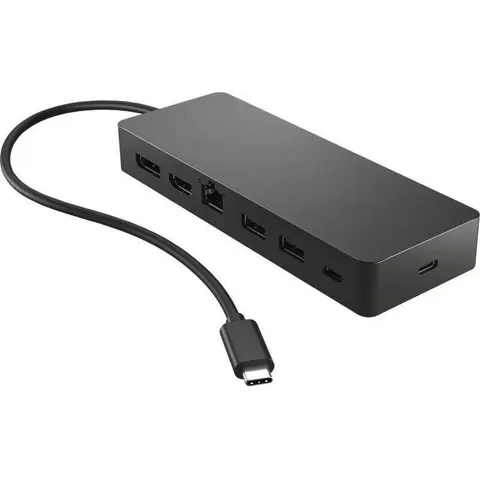 HP Universeller USB-C Multiport-Hub – Schwarz – Bild 1