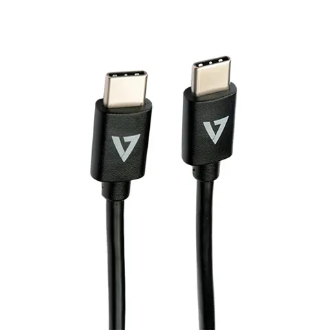 V7 V7USB2C-1M USB cable USB 2.0 USB C Black – image 1