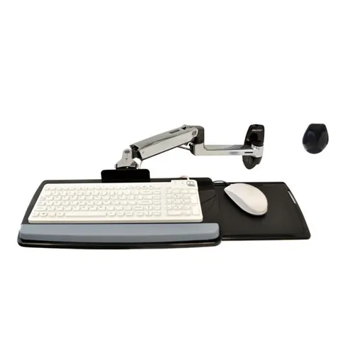 Ergotron LX Wall Mount Keyboard Arm Silver – image 1