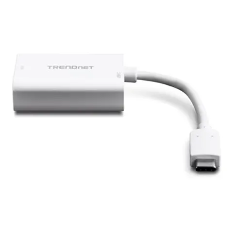 TRENDnet USB-Adapter USB-C PD->VGA HDTV weiss – Bild 1