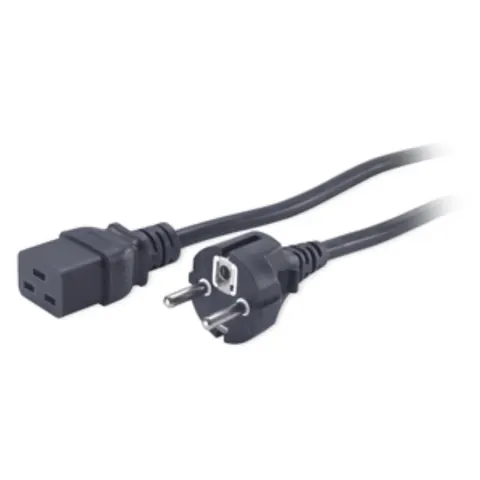 APC Stromkabel IEC C19/SCHUKO – Schwarz – Bild 1