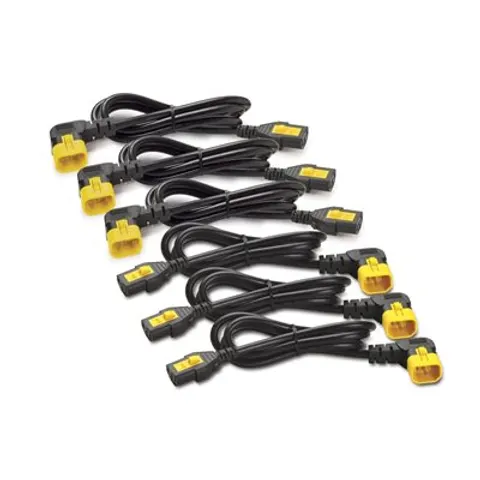APC 6x Stromkabel C13/C14 0,6m – Schwarz – Bild 1