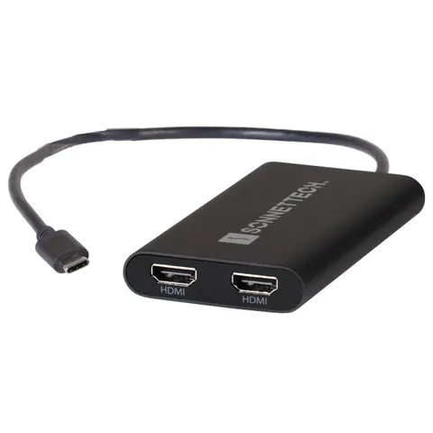 Sonnet USBC-DHDMI video cable adapter USB Type-A 2 x HDMI Black – image 1