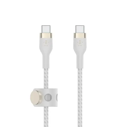 Belkin BOOSTCHARGE PRO Flex USB cable USB 2.0 1 m USB C White – image 1