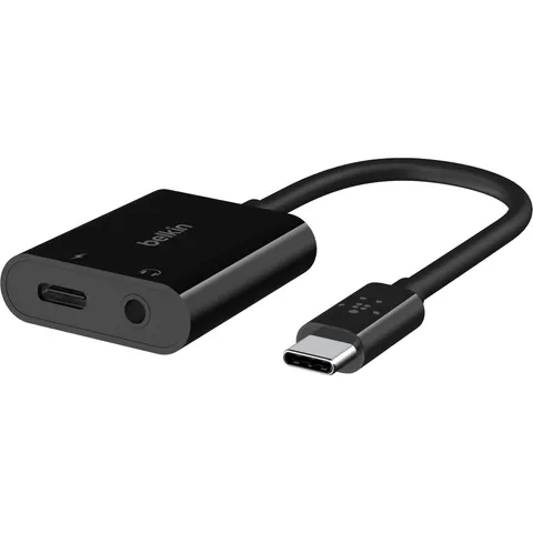 Belkin USB-C auf 3.5mm Audio / USB-C Ladeadapter – Bild 1
