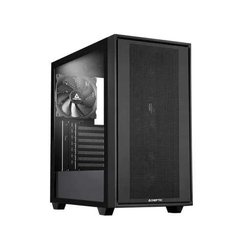 Chieftec Night Hunter Serie - PC-Behuizing - E-ATX - Zwart - Glas – afbeelding 1