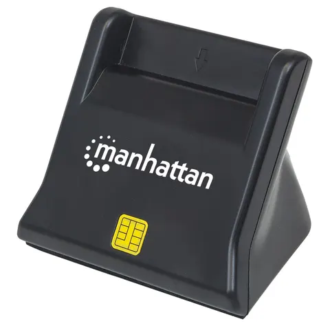 MANHATTAN USB2.0-Smartcard/SIM-Kartenlesegerät mit Standfuß – Bild 1