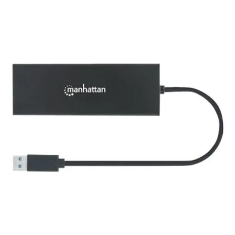 MH USB-A Adapter HDMI VGA 2xUSB-A RJ45 – Schwarz – Bild 1